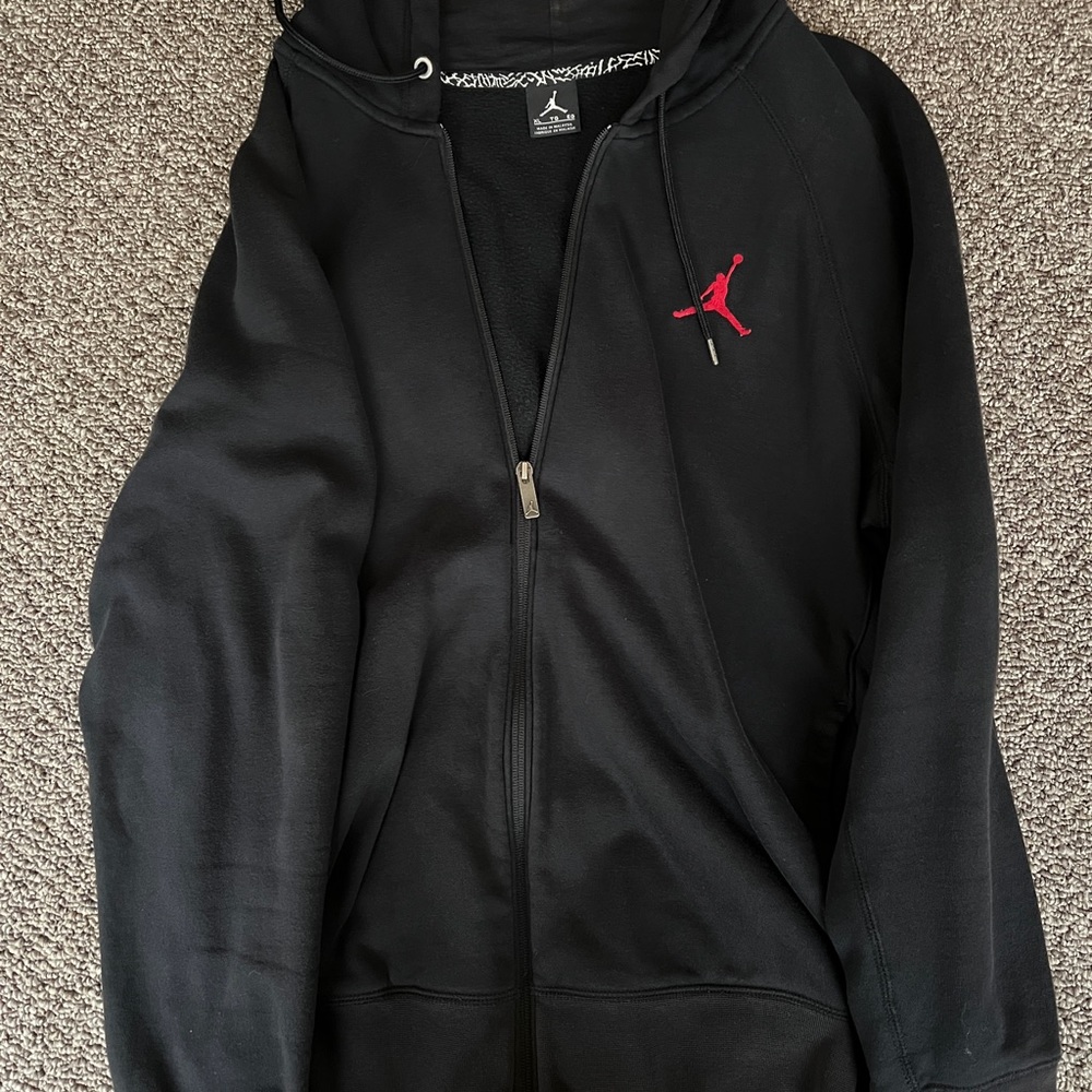Jordan Black XL Zipped Hoodie